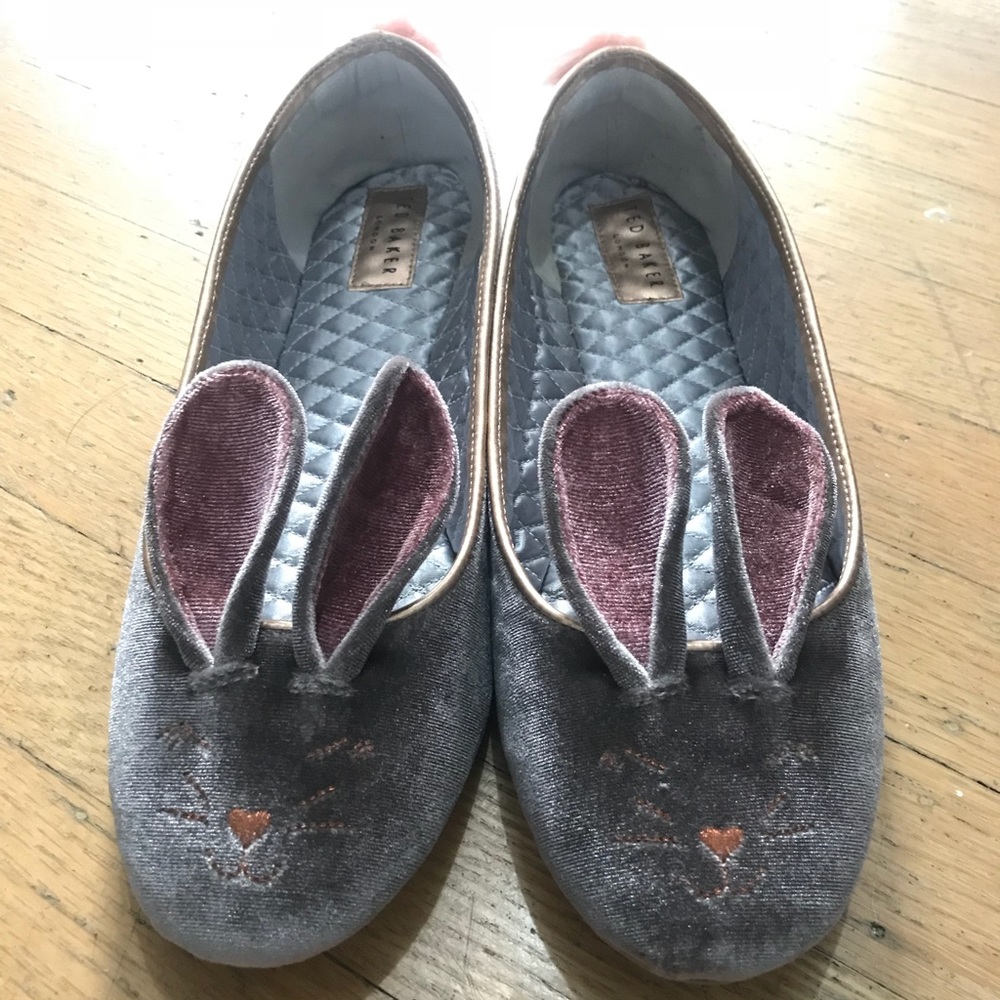Cutest cozy ted baker bunny rabbit slippers 38